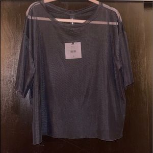 Black Mesh Tee Agnes & Dora